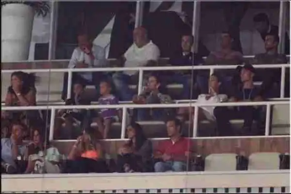 Big Boy Things!! See How Cristiano Ronaldo Was Watching Real Madrid Cup Victory With His Pregnant Girlfriend